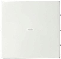 Лицевая панель Simon82 для 1-кл. выключателя с подсветкой белый картинка